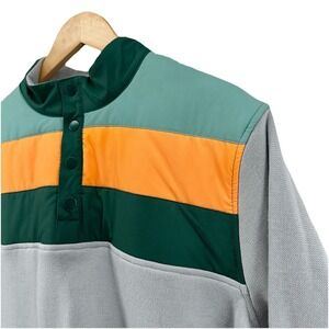 Swannies Co. Men's XL Foxx Fleece Pullover Gray Color Block Long Sleeve